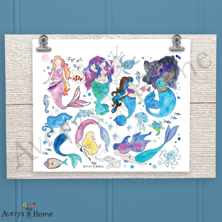 Mermaids 20oz Skinny Tumbler
