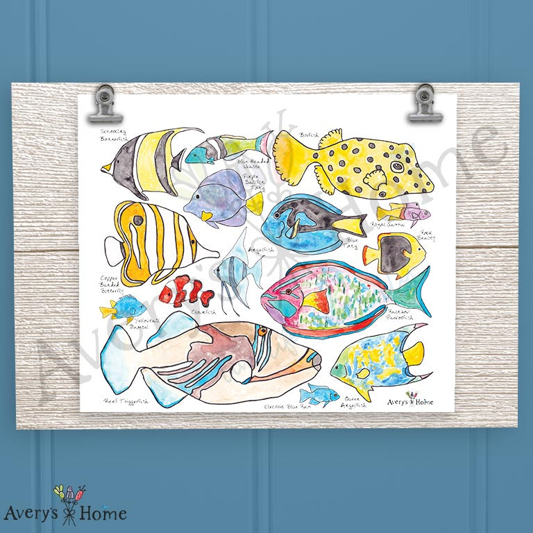 Tropical Fish 20oz Skinny Tumbler