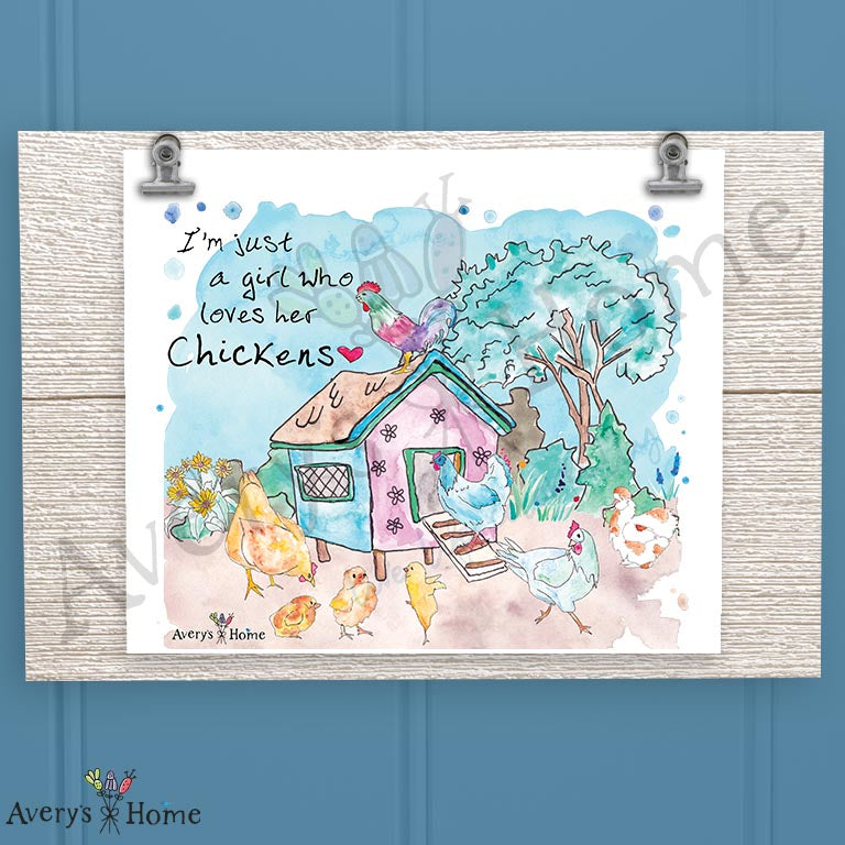 Just a Girl that Loves Her Chickens 20oz Skinny Tumbler