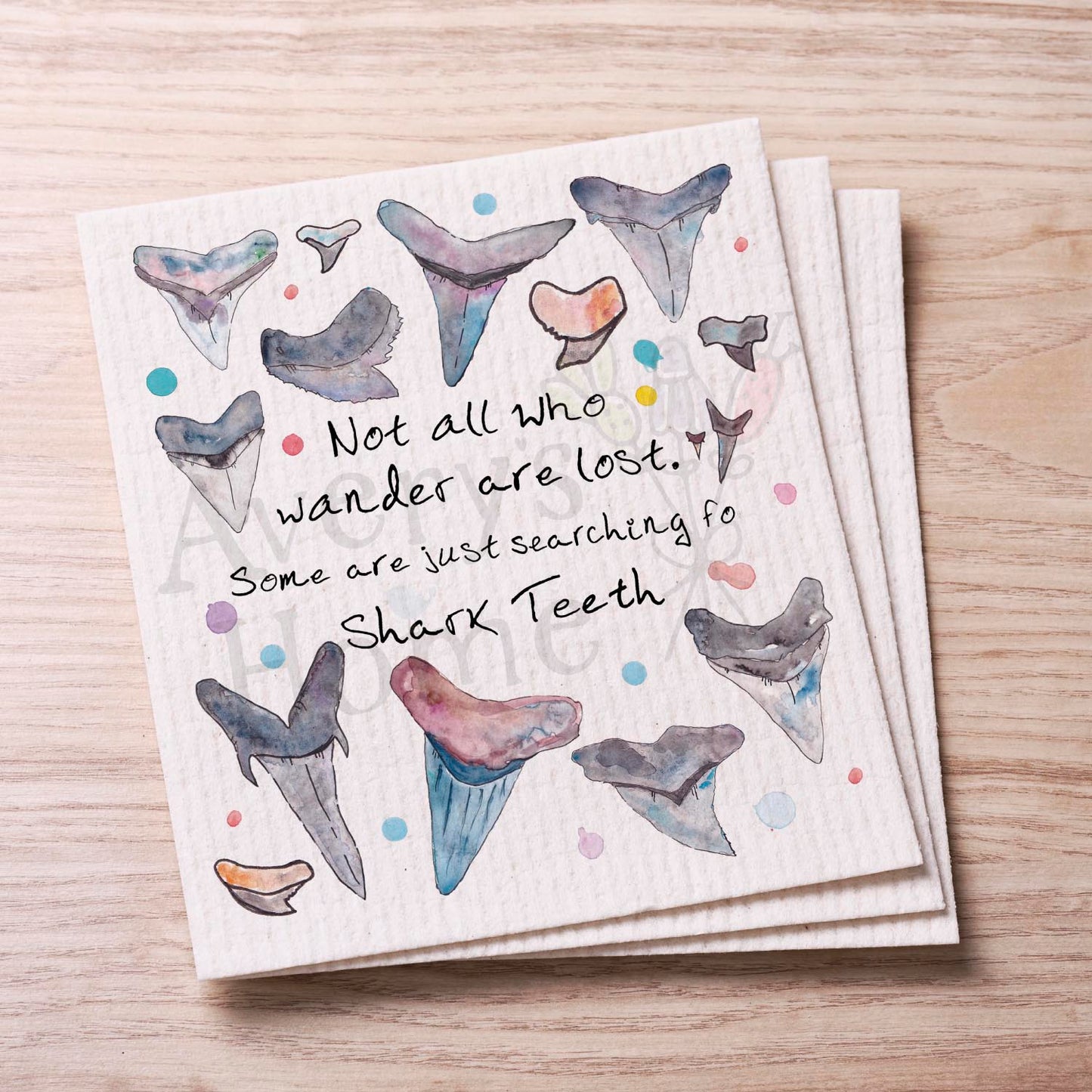 Shark Tooth Hunting Swedish Cloth