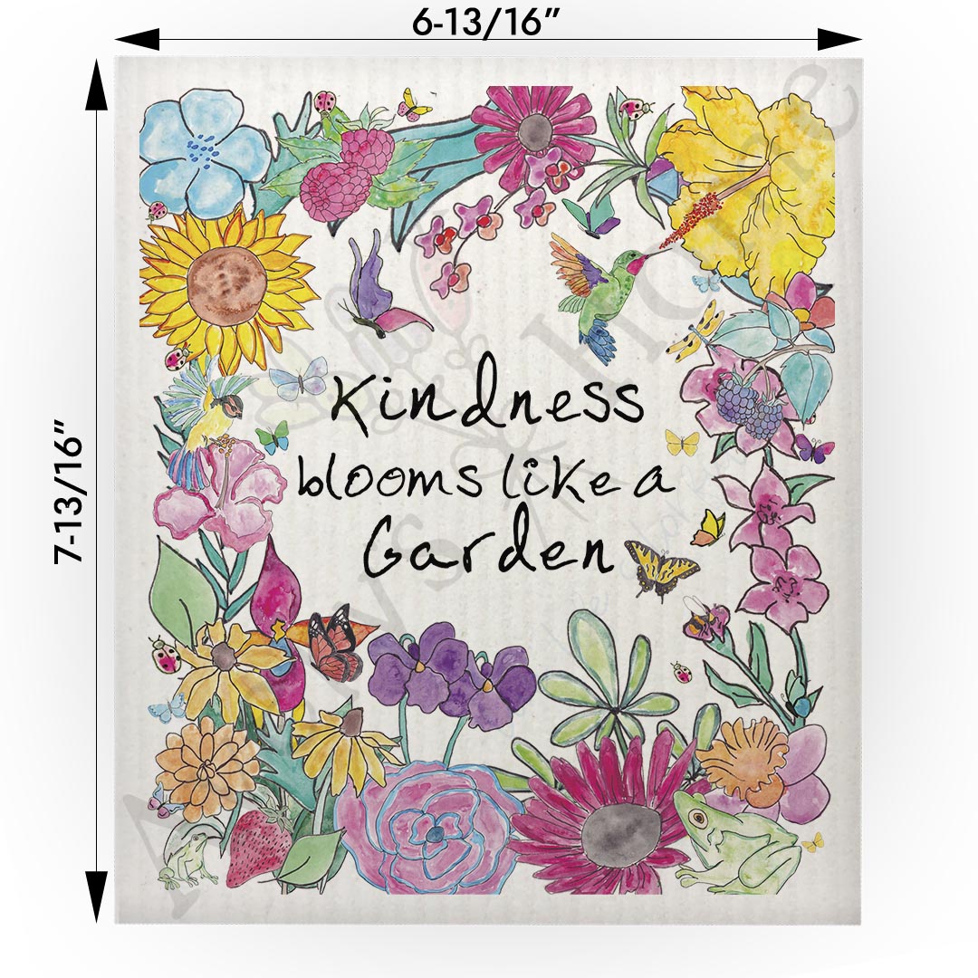 Kindness Blooms Swedish Cloth