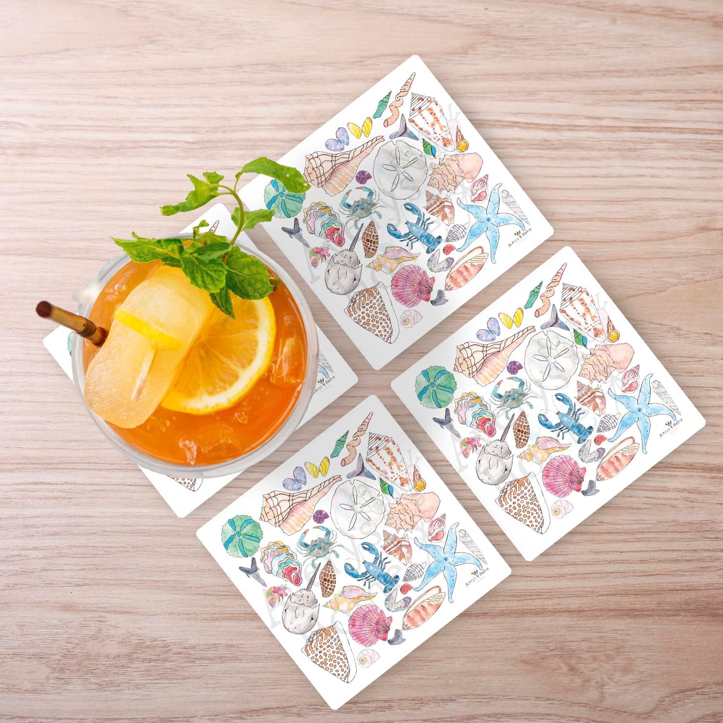 Seashell Collector Stone Coaster