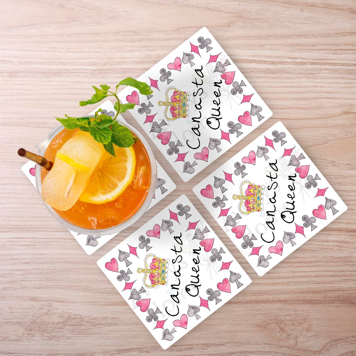 Canasta Queen Stone Coaster