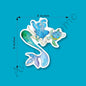 Mermaid & Sea Turtle Art Permanent 3" Vinyl Die-Cut Sticker