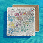 Sea Glass Collector Tumbled Stone Trivet – Coastal Artist Gift