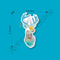 Mountain Deer Art Permanant 3" Vinyl Die-Cut Sticker