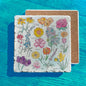 Summer Flowers Tumbled Stone Trivet – Colorful Garden Chart