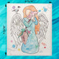 Angel of the Beach Swedish Dishcloth
