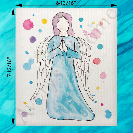 Angel of Faith Swedish Dishcloth – Spiritual Decor