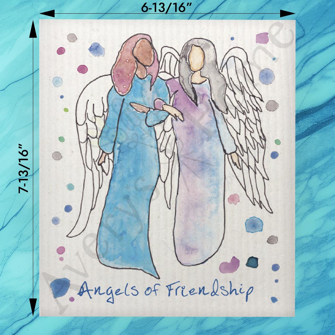 Angel of Friendship Swedish Dishcloth – Gift for a Friend
