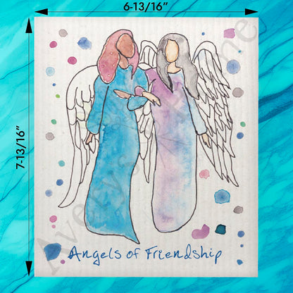 Angel of Friendship Swedish Dishcloth – Gift for a Friend