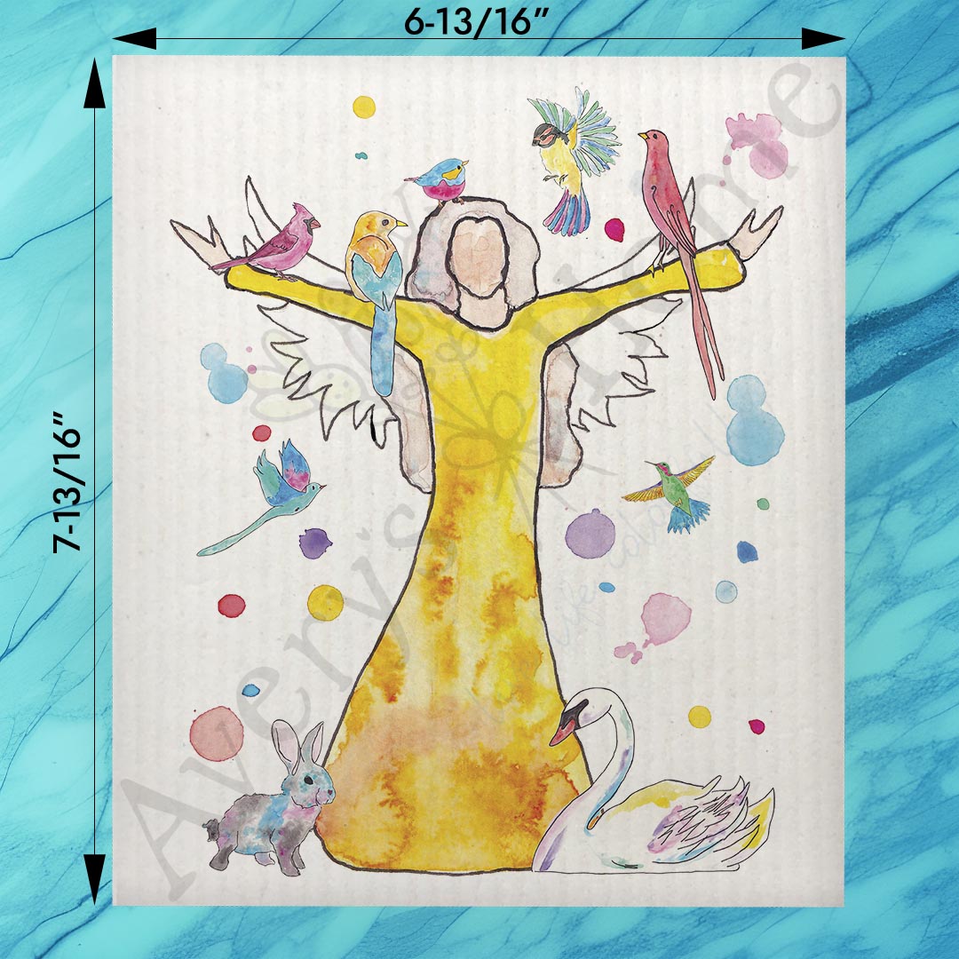 Angel of Joy Swedish Dishcloth – Holiday Spirit Gift