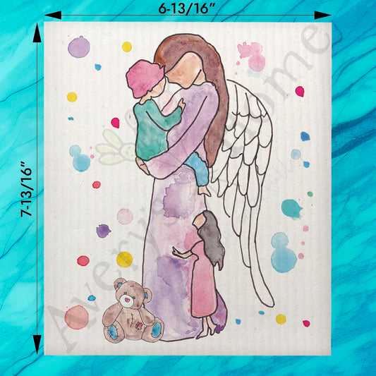 Angel of Motherhood Swedish Dishcloth – Gift for Moms