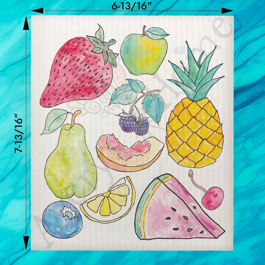 Fruit of the Spirit Swedish Dishcloth – Christian Kitchen Decor