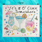 5 O'Clock Somewhere Swedish Dishcloth – Beach Bar Gift