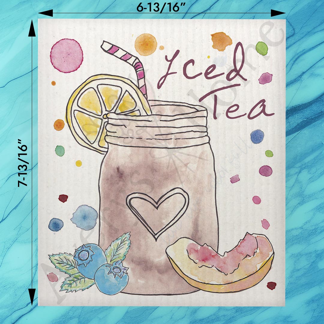 Long Island Swedish Dishcloth – Cocktail Lover Gift