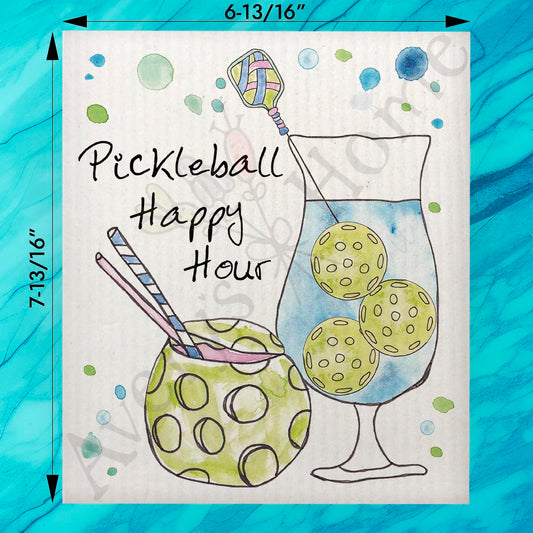 Happy Hour Swedish Dishcloth – Cocktail Time Gift