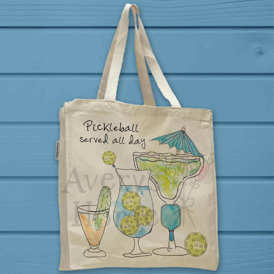 Pickleball Served Organic Cotton Tote Bag – Game Night Humor