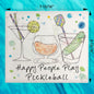 Happy Pickleball Swedish Dishcloth – Sporty Gift Decor