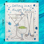 Golf Happy Place Swedish Dishcloth – 19th Hole Gift