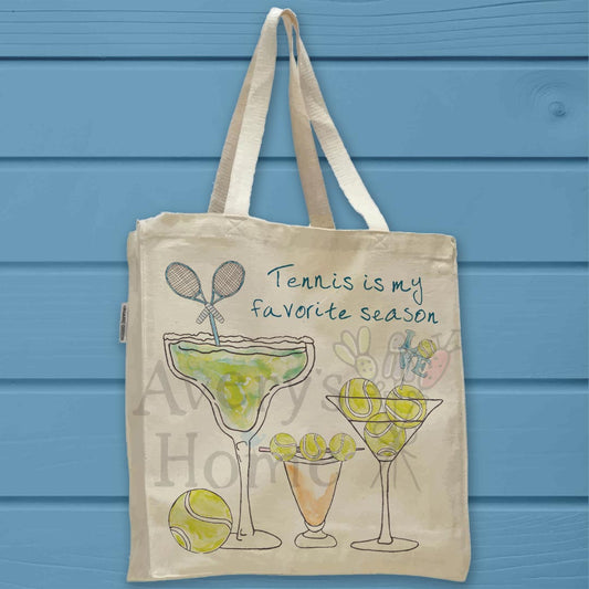 Tennis Season Organic Cotton Tote Bag – Match Day Gift