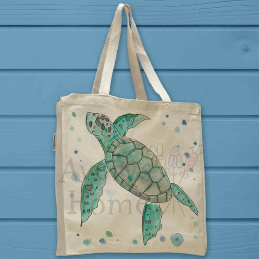 Olive Ridley Sea Turtle Organic Cotton Tote Bag
