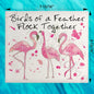 Flamingo Birds Swedish Dishcloth – Tropical Gift
