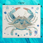 Blue Crab Swedish Dishcloth – Coastal Kitchen Gift