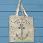 Life is Better at the Beach Anchor Organic Cotton Tote Bag