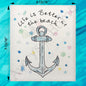 Life is Better at the Beach Anchor Swedish Dishcloth