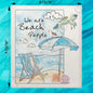 We Are Beach People Swedish Dishcloth – Coastal Saying Gift