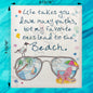 Beach Sunglasses Swedish Dishcloth – Vacation Quote Decor