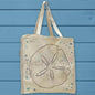 Sand Dollar Organic Cotton Tote Bag – Coastal Shell Decor
