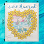Just Married Beach Swedish Dishcloth – Coastal Wedding Gift