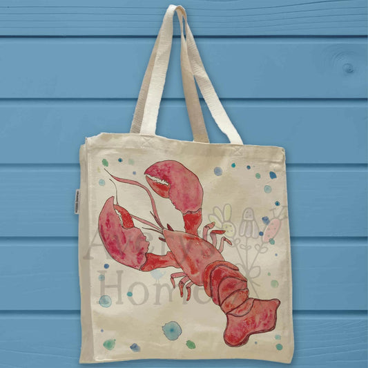 Lobster Organic Cotton Tote Bag – Maine Coastal Kitchen Decor