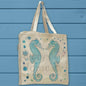 Seahorse Organic Cotton Tote Bag – Coastal Shell Lover Gift