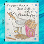 Seagull French Fry Swedish Dishcloth – Funny Beach Quote