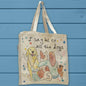 I Say Hi to Dogs Organic Cotton Tote Bag