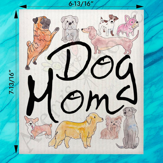 Dog Mom Swedish Dishcloth – Mother's Day Gift for Pet Moms