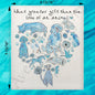 Animals are a Gift of Love Swedish Dishcloth