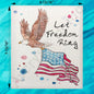 Let Freedom Ring Swedish Dishcloth – Patriotic Holiday Decor