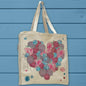 Berry Heart Organic Cotton Tote Bag – Summer Love Garden Decor
