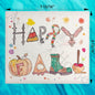 Happy Fall Birds Swedish Dishcloth – Cozy Autumn Gift