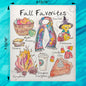 Favorite Things Fall Swedish Dishcloth – Autumn Sentiment Gift
