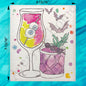 Here for the Boos Swedish Dishcloth – Halloween Cocktail Humor