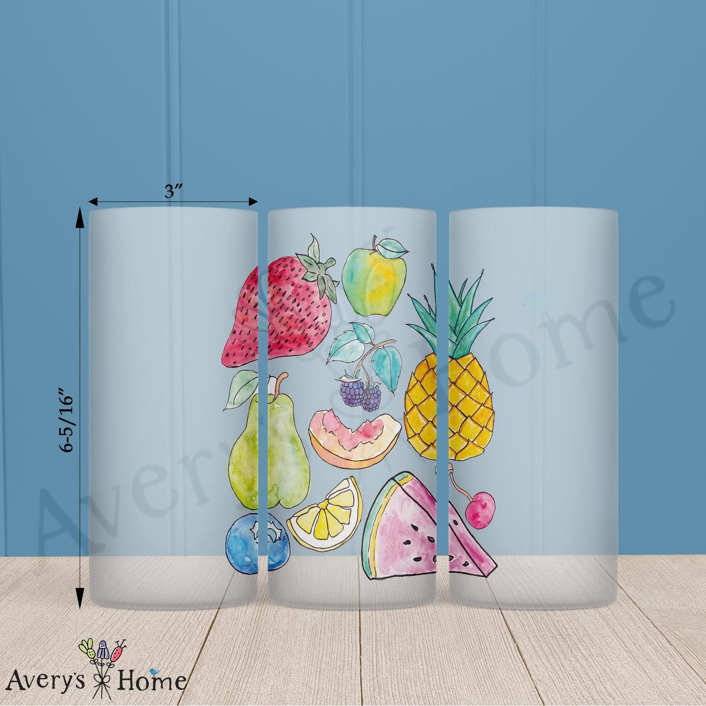 Fruit of the Spirit 16oz Frosted Glass