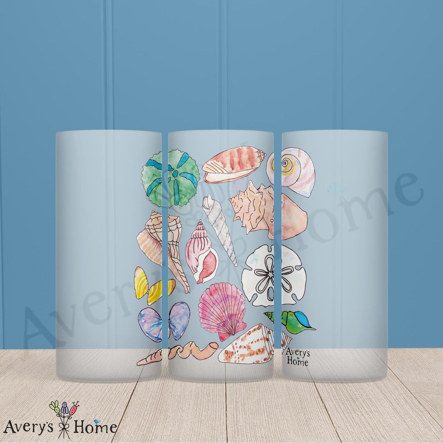 Shell Collector 16oz Frosted Glass