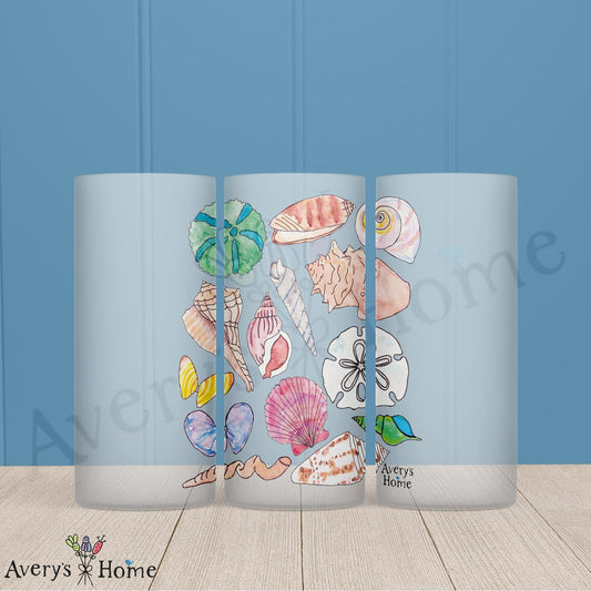 Shell Collector 16oz Frosted Glass