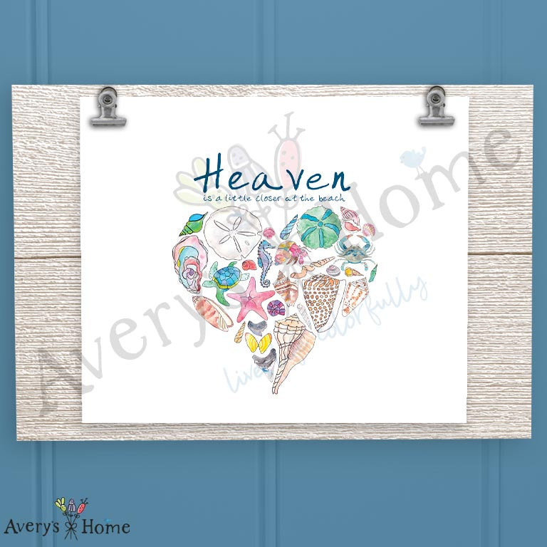 Heaven at the Beach 16oz Frosted Glass