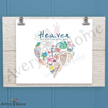 Heaven at the Beach 16oz Frosted Glass